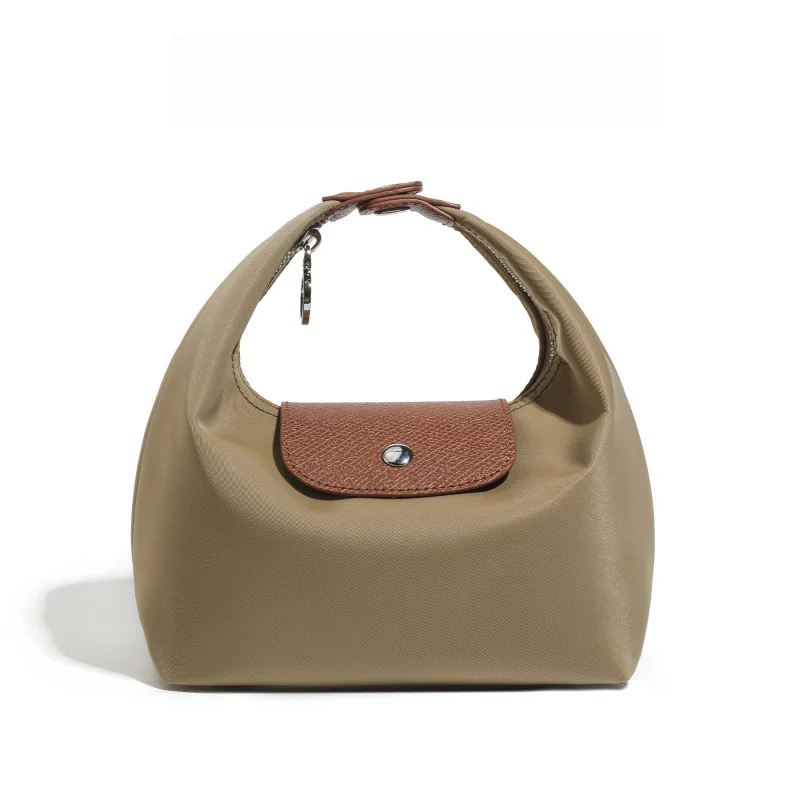 Casual Nylon Dumpling Bag Women Fashion Lightweight Underarm Shoulder Bag Minimalist Crossbody Handbag Mini Bento Tote