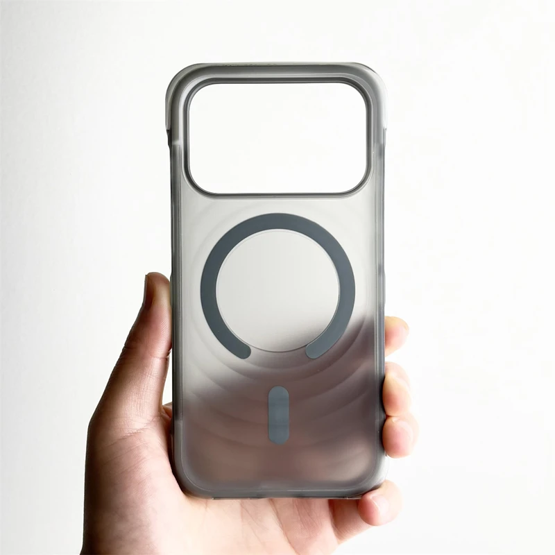 

Airbag Anti-fall for MagSafe Phone Case For iPhone 17 17pro max 16 Pro Magnetic Wireless Charging Translucent Shockproof Cover