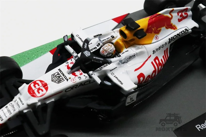 Bburago 1:43 2021 F1 RB16B No33 Max RB Team White Diecast Car Racing