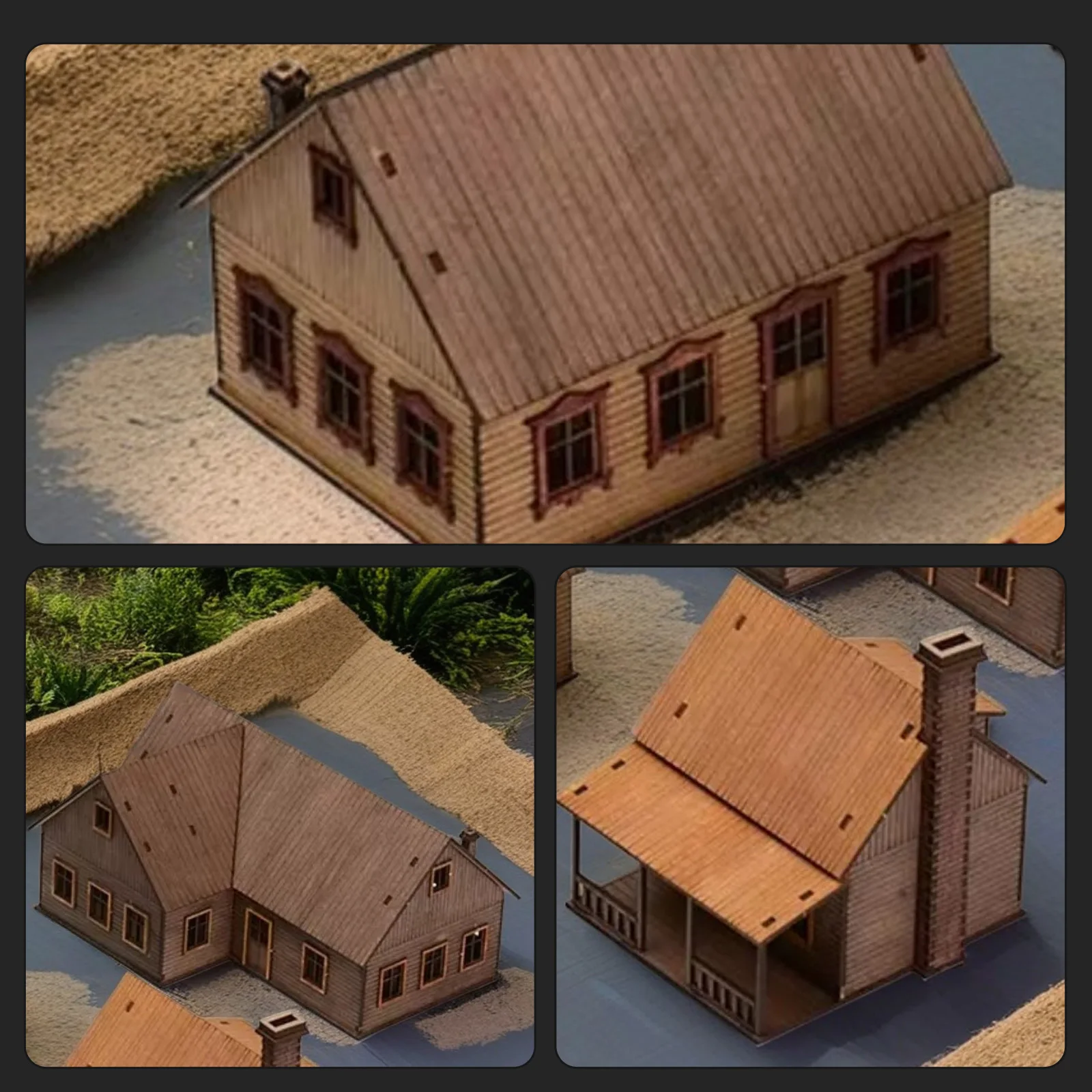 Kit modello di casa di città europea orientale in scala 1/72 - Display di scenari diorama dettagliati per regali da collezione per hobby e fan fai-da-te