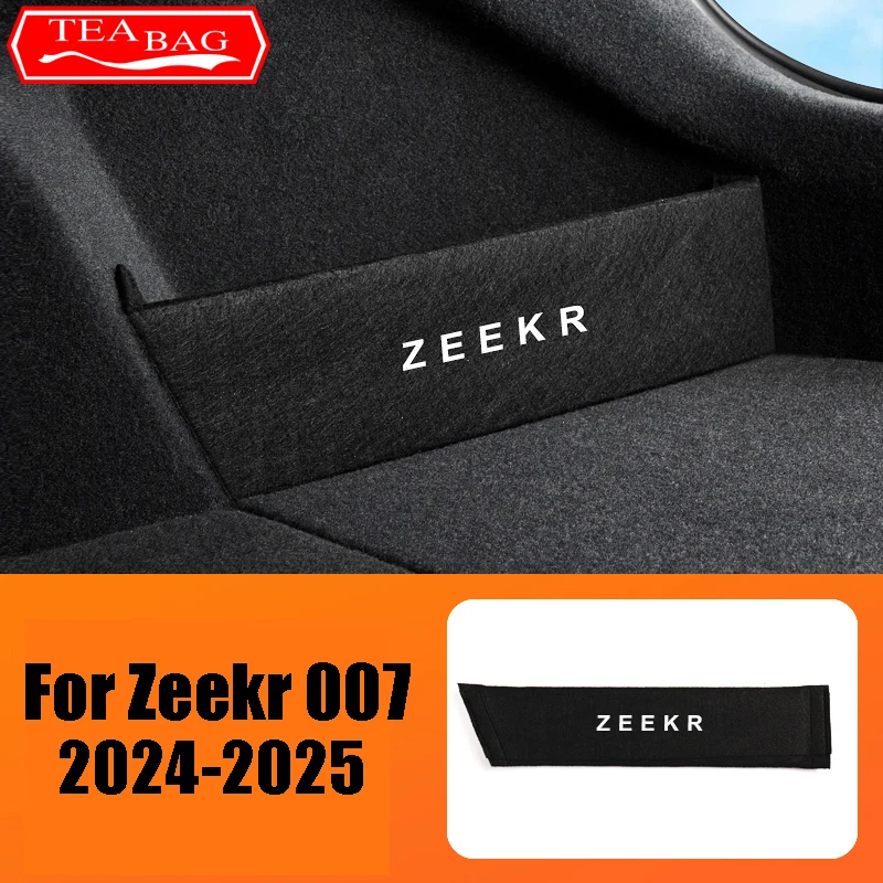 

For Zeekr 007 2024 2025 Car Styling Tailbox Baffle Trunk Partition Board Storage Baffle Auto Modification Accessories