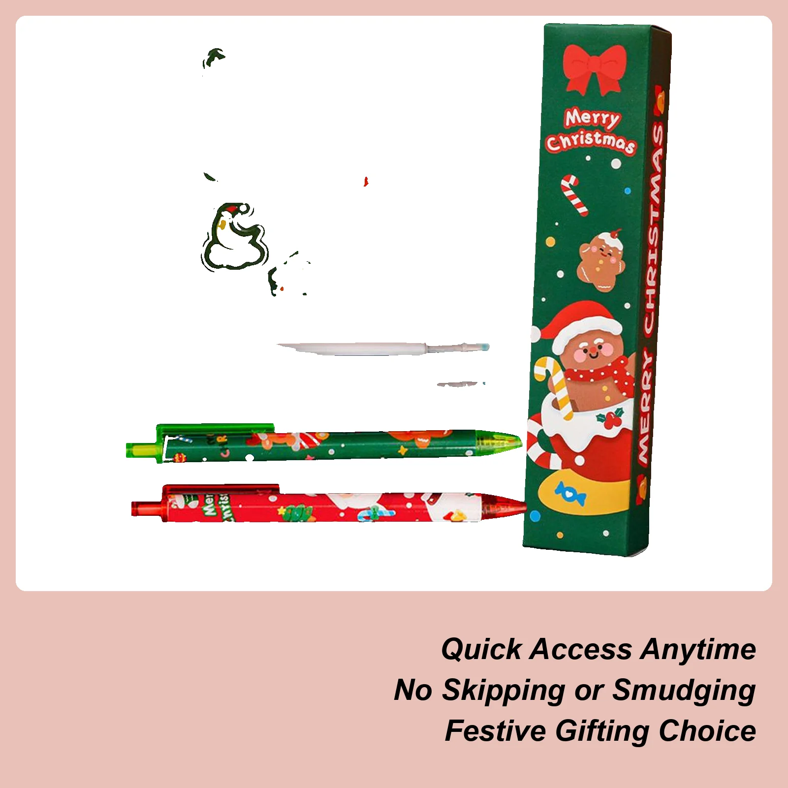 

Шариковая ручка, выдвижная канцелярская рождественская шариковая ручка для офиса, дома, награды, вечеринки, классные призы, студенческие мальчики