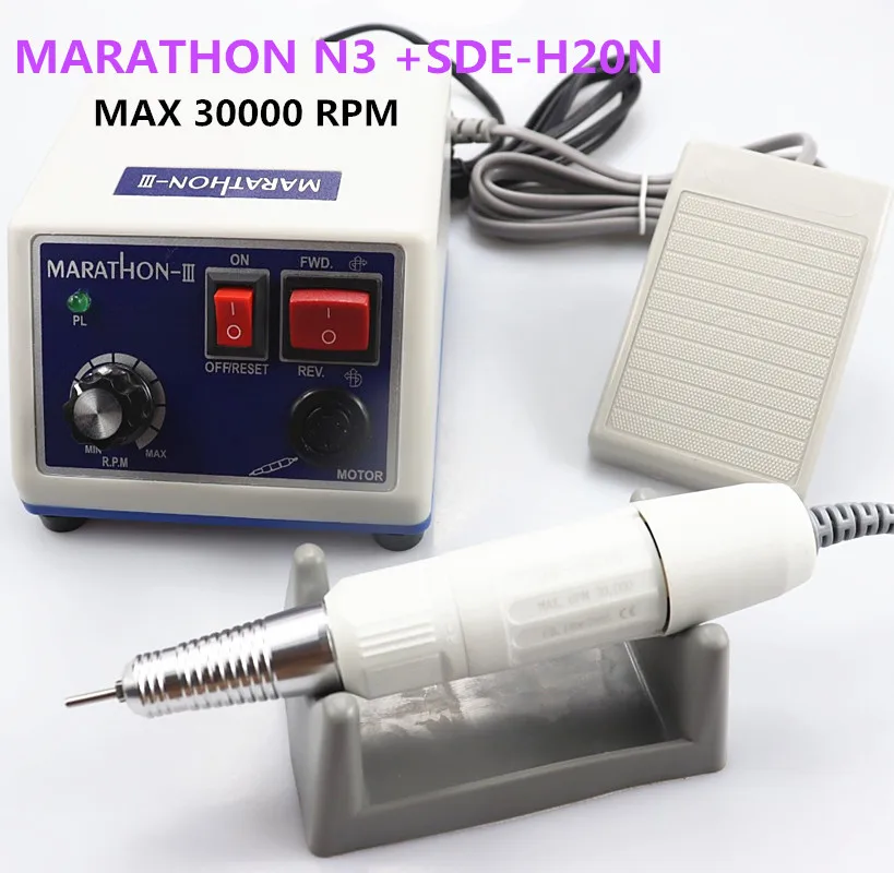 

Hand Grinder Power Handpiece Micromotor for Dental Lab N3 LAAOVE Polishing Micromotor + Handpiece 30K rpm H20N handle