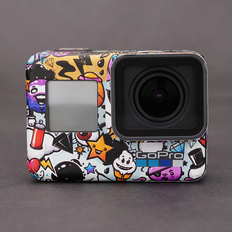 For GoPro HERO5 HERO6 Decal Skin Vinyl Wrap Film Action Video Camera Protective Sticker Coat HERO 5 6 Black For Gopro5 Gopro6