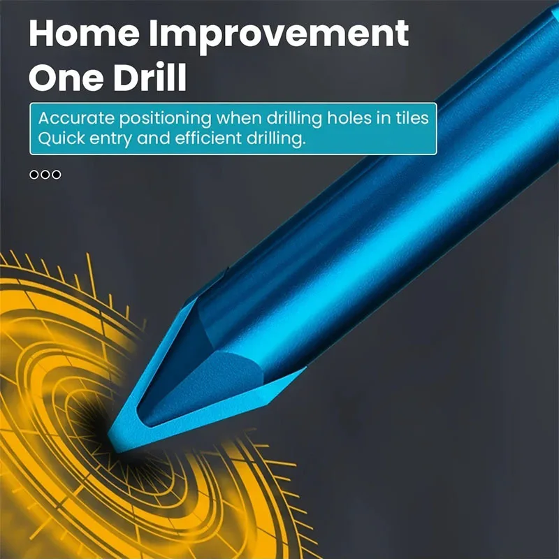 Straight Masonry Carbide Concrete Drill Bit Set Hard Alloy Eccentric Glass Ceramic Tile Brick Wood Mason Stone Core Wall Hole