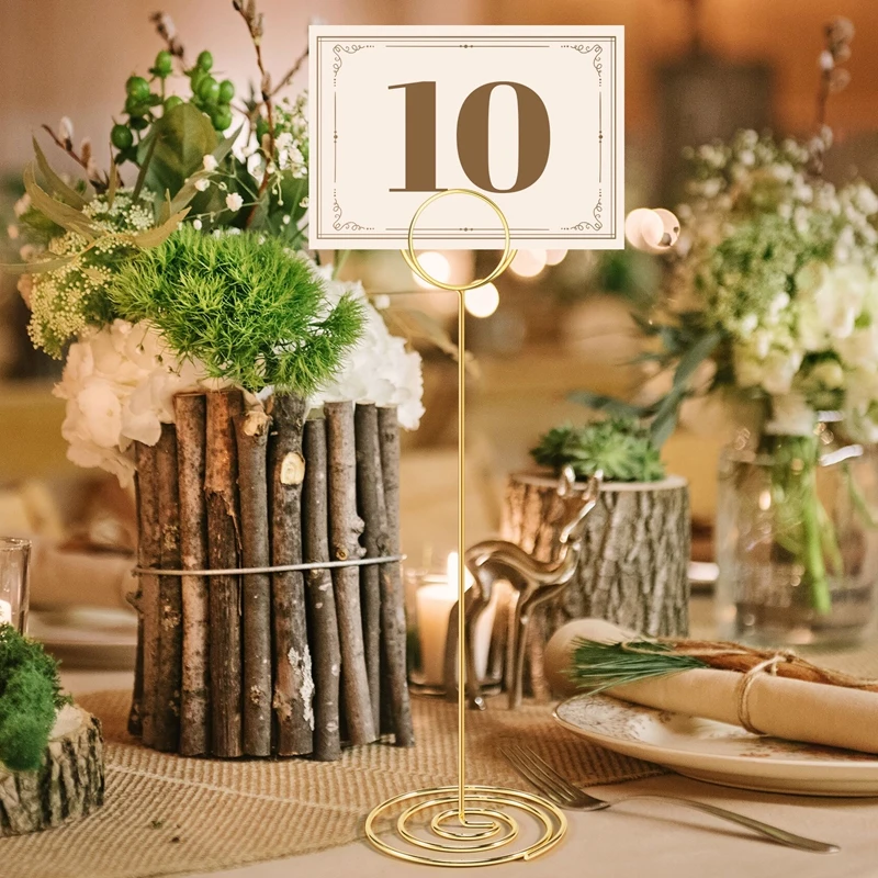 Table Number Holders 10Pcs - 8.75 Inch Place Card Holder Tall Table Number Stands for Wedding Graduation Reception-A27I