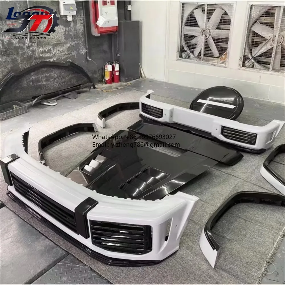 Modified UR Style Dry Carbon Fiber Front Bumper, Rear Bumper, Wheel Arches, Engine Hood for forfor  mercedes G-Class W464