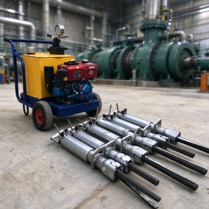 Customized Hydraulic Concrete Splitter Portable Stone Cracking Tool for Mining Quarry Demolition