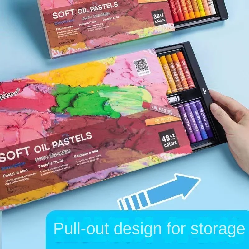 12/48 قطعة من مجموعة عصا الرسم الزيتي فائقة النعومة، أقلام تلوين ملونة معكرونة قابلة للغسل للكتابة على الجدران وفن DIY.