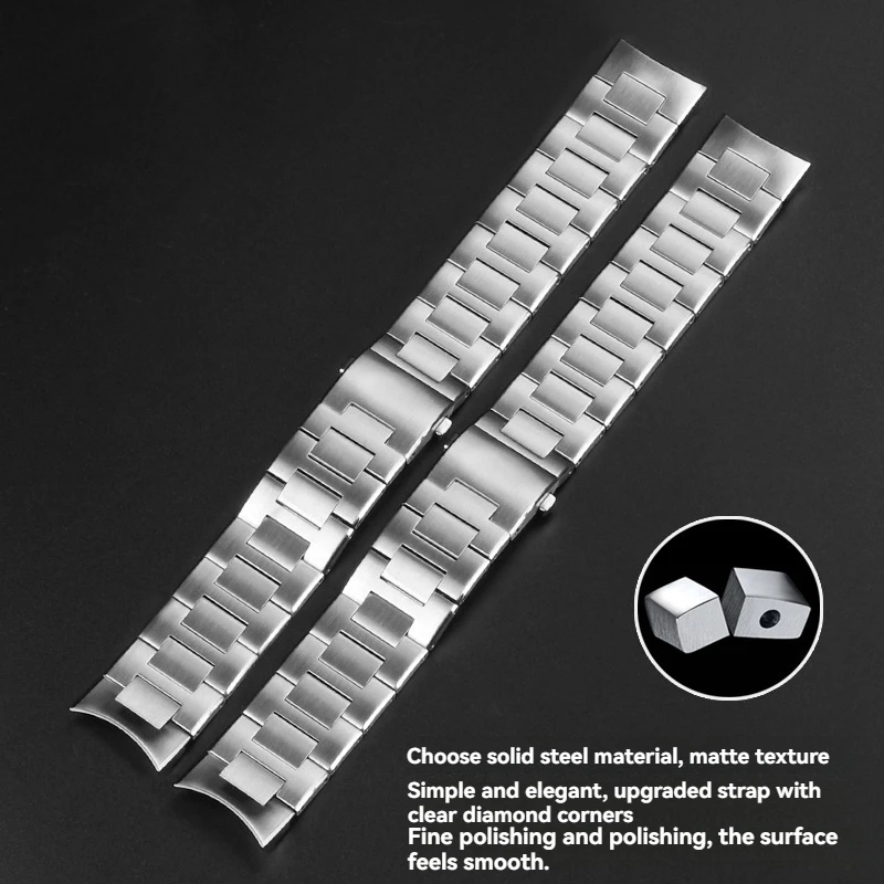 22mm Solid Stainless Steel Watch Band for IWC Aquatimer IW329002 IW376804 IW376708 Men's Wristband Replacement Watch strap