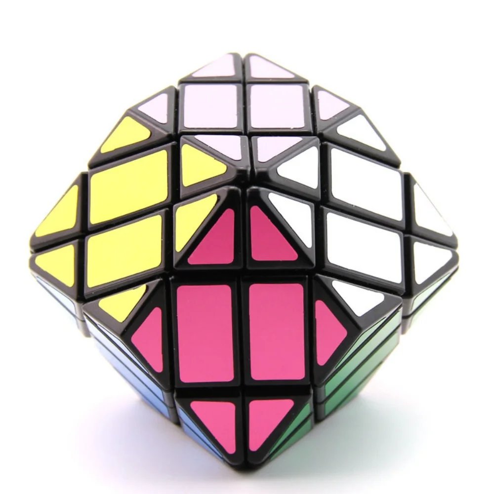 Lanlan rhombohedral dodecahedron ที่มีเพชรรูบิคมหัศจรรย์มืออาชีพ megaminxeds ของเล่นเพื่อการศึกษาปริศนาความเร็วสูง