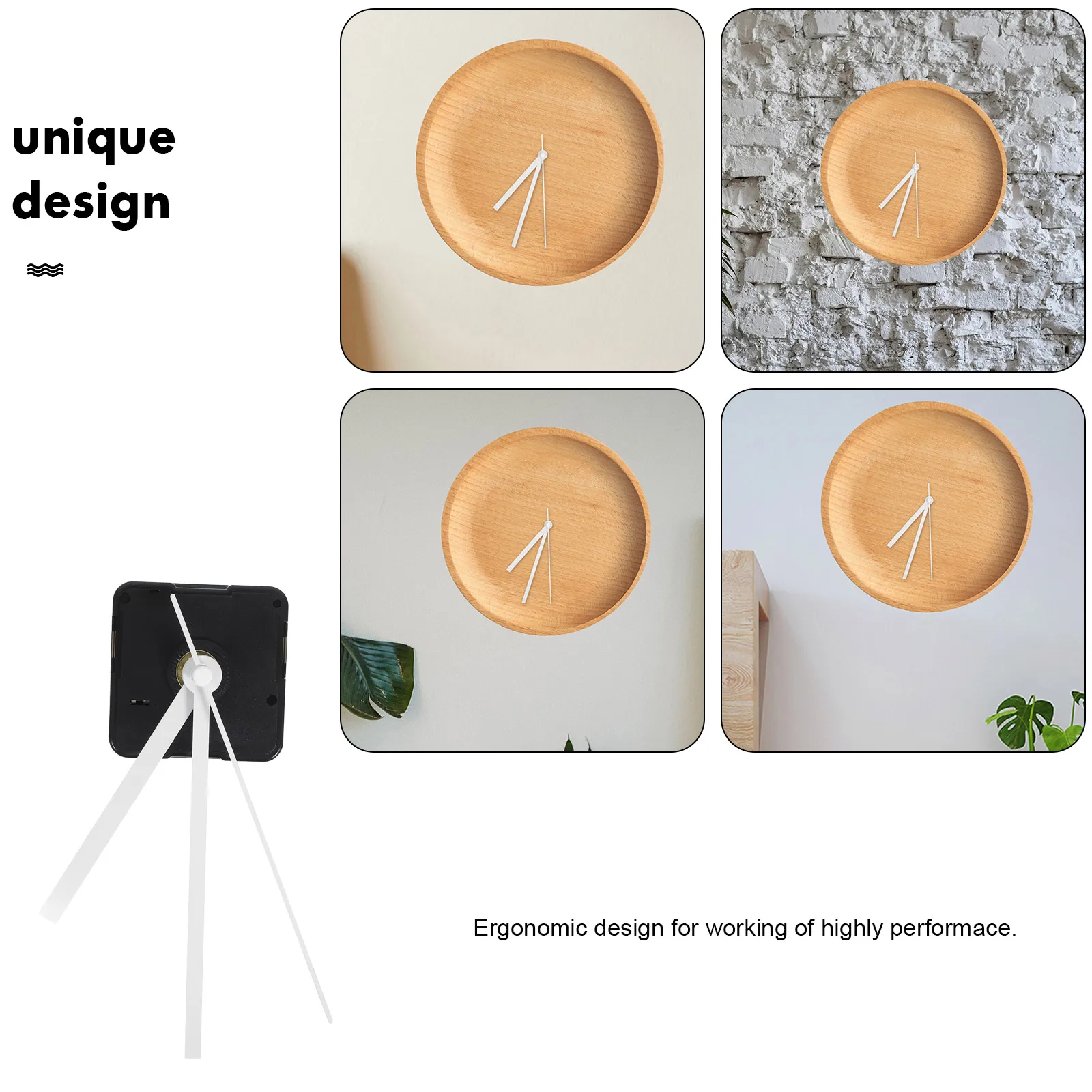 

Wall Clock Movement Set Silent Durable Mechanism Long Lasting Easy Install Ergonomic Design Precise Working Performance