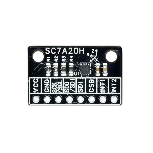 SC7A20H Módulo de sensor de ángulo de inclinación de aceleración de gravedad de 3 ejes de alta precisión Transmisión IIC SPI