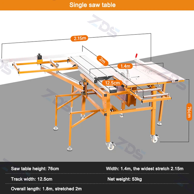 Automatic Wood Cutting Panel Saw Machine For Panel Furniture Woodworking Multi-Functional Precision Guide Sliding Table Saw