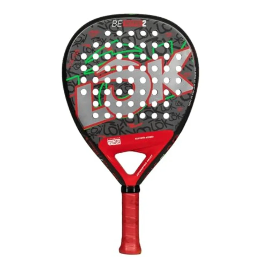 LK Be Hype Padel Racquet GEN 2 for competitive play, carbon fiber construction, matte black finish, ultra-responsive sweet spot