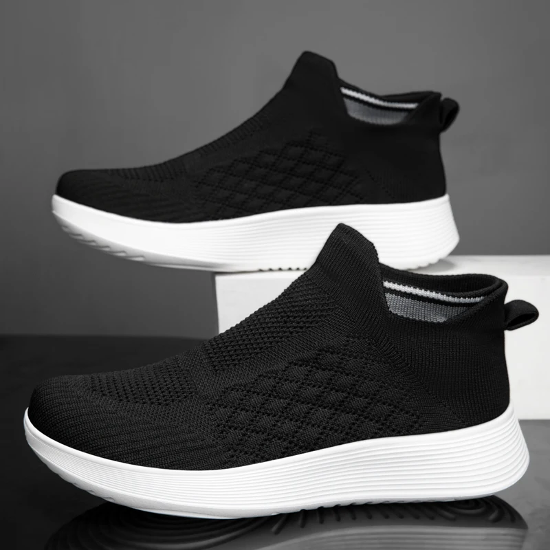 

YRZL Casual Shoes Men 2025 Comfortable Minimalist Sneakers Lightweight Flexible Breathable Non Slip Mens Urban Walking Shoes