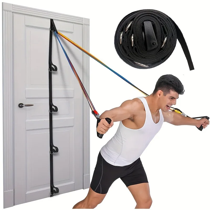 5M Multi-Point Anchor Door Anchor Strap, Portable Multi-Function Fitness Door Buckle for Suspension Training Band Accessories