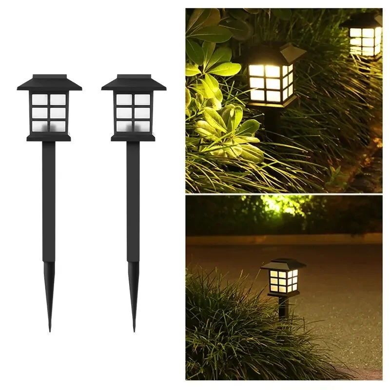 2-pack Solar Pathway Light Outdoor Solar Lamp Waterdichte landschapsverlichting voor tuin Yard Patio Walkway Oprit Camping Decor