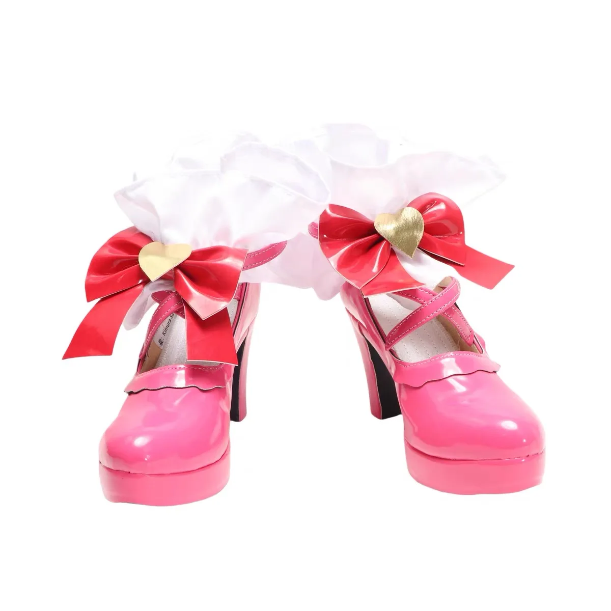 Anime Aikatsu! Cosplay Hoshimiya Ichigo Cosplay chaussures Lolite chaussures Hoshimiya Ichigo chaussures femmes Hallowen fête Cosplay