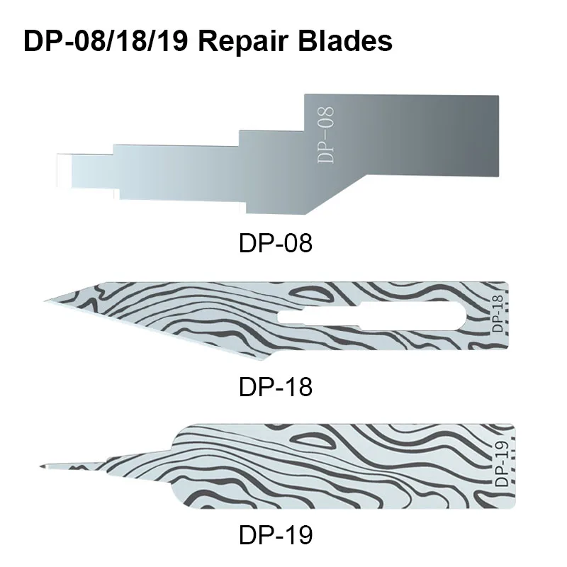 MIJING DP-08 DP-18 DP-19 NEW Repair Blade Set for  Mobile Phone Tablet Maintenance High Hardness Glue Removal Disassembly Knife