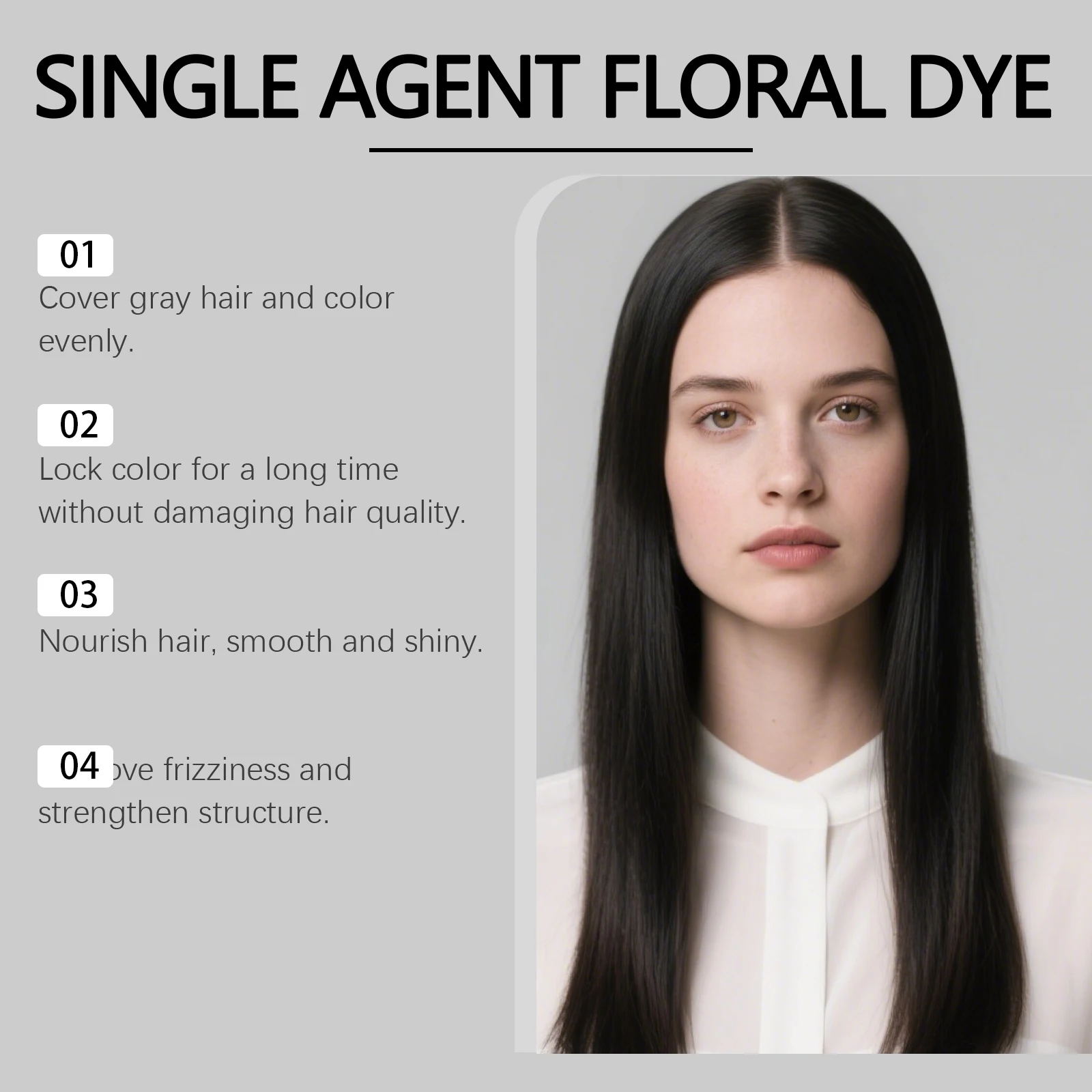 صبغة شعر مغذية 15 دقيقة تلوين سريع كريم لون الشعر الأسود البني الداكن الأمونيا الحرة الضرر 100 مللي #6