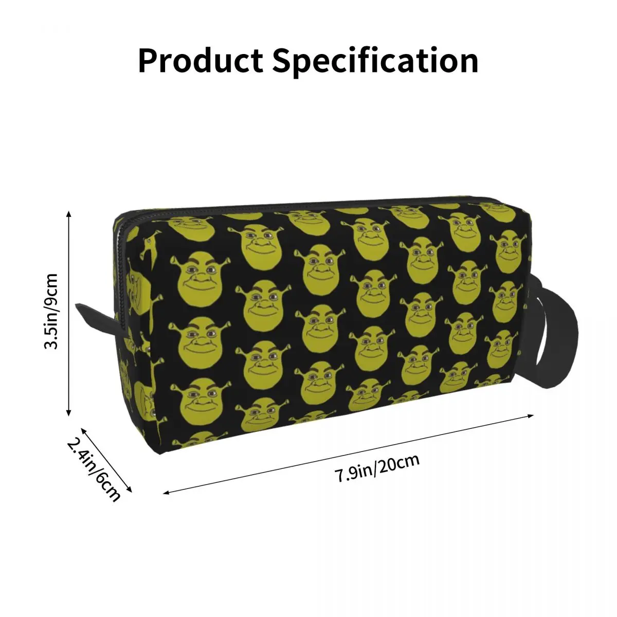 Shrek B Makeup Bag Cosmetic Organizer Storage Dopp Kit Toiletry Cosmetic Bag for Women Beauty Travel Pencil Case