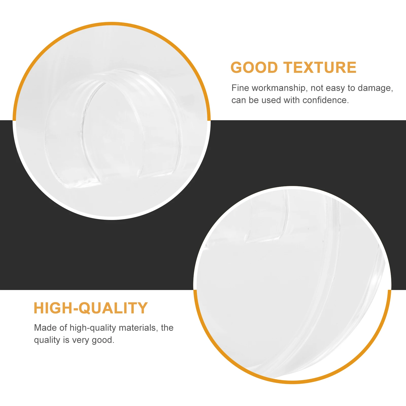 

4pcs Bracelet Box Acrylic Storage Case Transparent Container Multi-Function Displaying Versatile Small Space Round Container