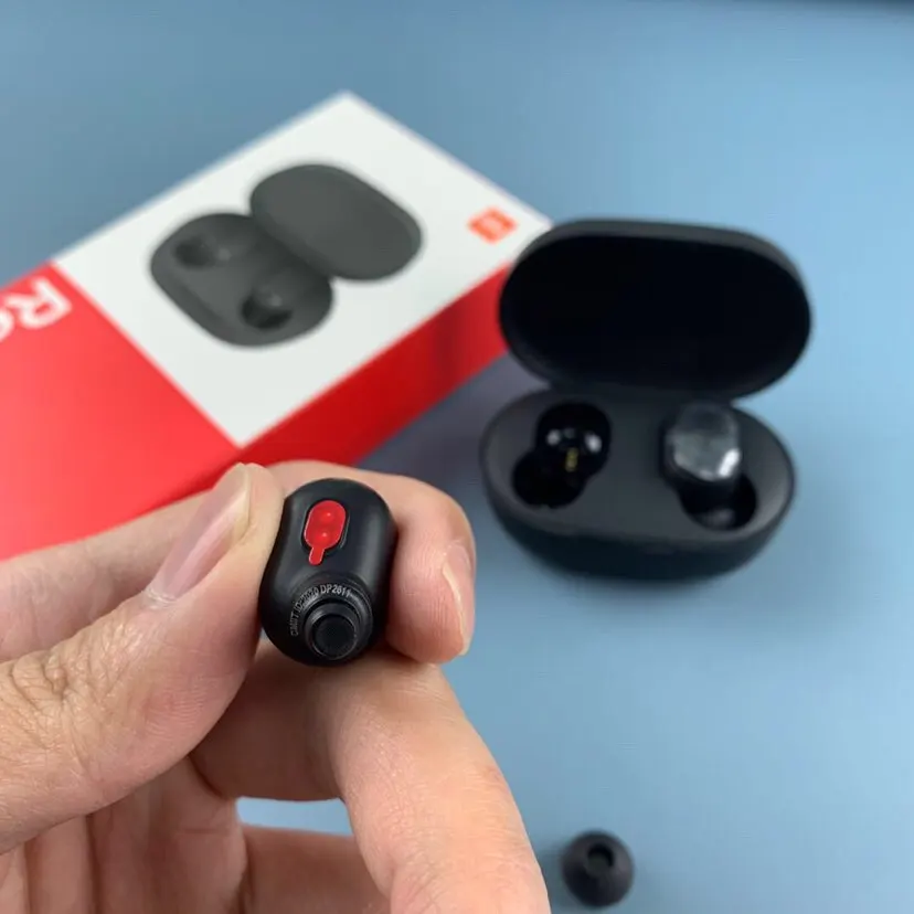 3/6/10 peças originais xiaomi redmi airdots 2 fones de ouvido verdadeiro fone de ouvido sem fio ruído reductio fone de ouvido com mic tws atacado
