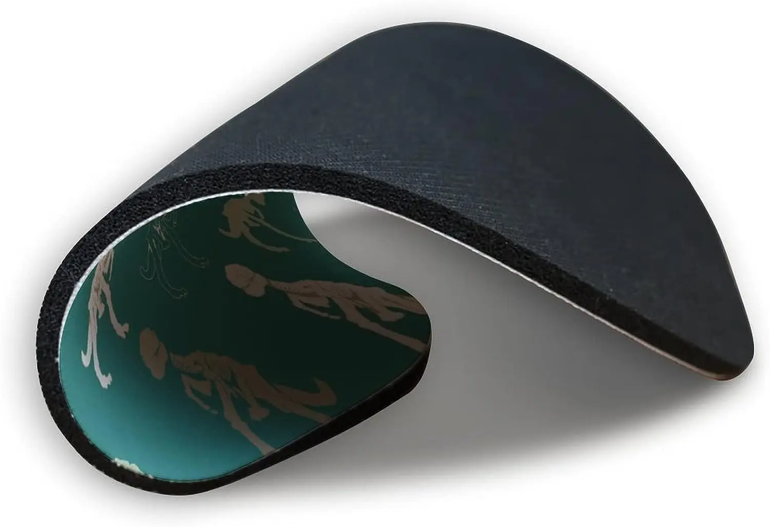 Dinosaur Skeletons Mouse Mat with Non-Slip Rubber Base Cute Round Mousepad for Laptop Computer Office Desk Accessori 7.8x7.8 In