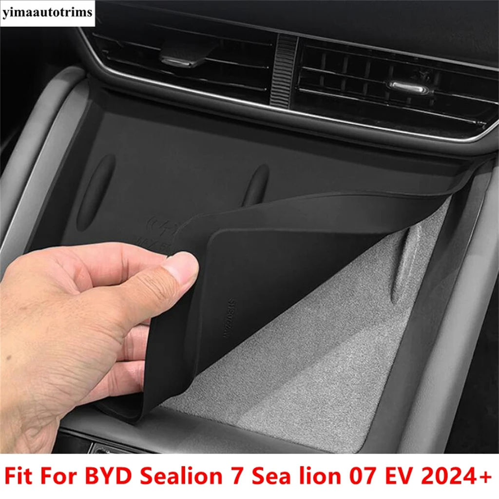 

Car Wireless Charging Silicone Protective Central Control Anti Slip Pad Accessories For BYD Sealion 7 Sea lion 07 EV 2024 2025