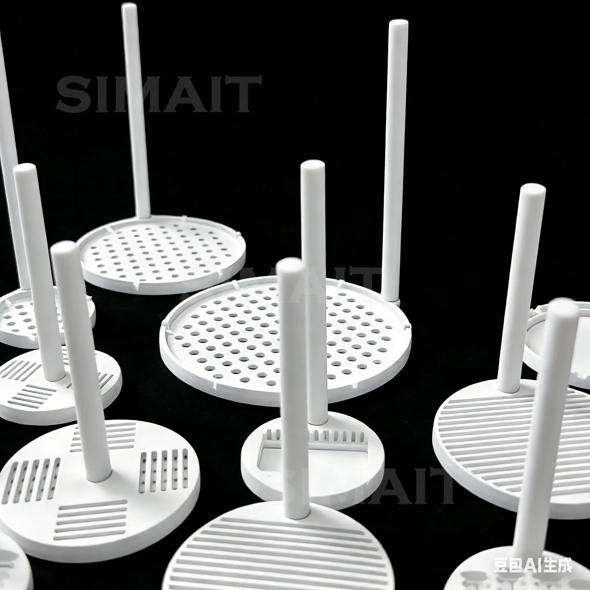 PTFE Cleaning Carrier for ITO/FTO Glass | Wafer Etching Developing Rack Acid/Alkali Resistant