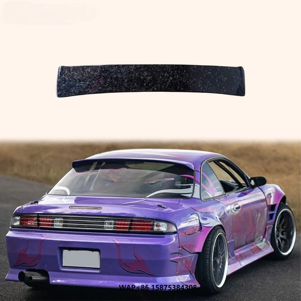 

D Style Forged Carbon Fiber Rear Roof Spoiler Wing Lip Body Parts for 200SX S14 S14A