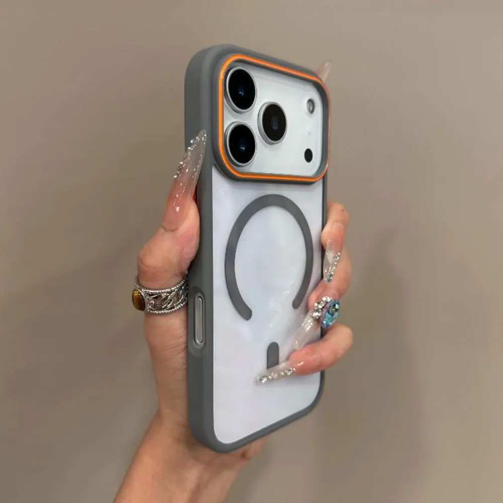 เคสโทรศัพท์ใส Magsafe สำหรับ iPhone 17 Air 16 15 14 13 12 11 Pro Max กันกระแทก รองรับการชาร์จไร้สายแบบแม่เหล็ก