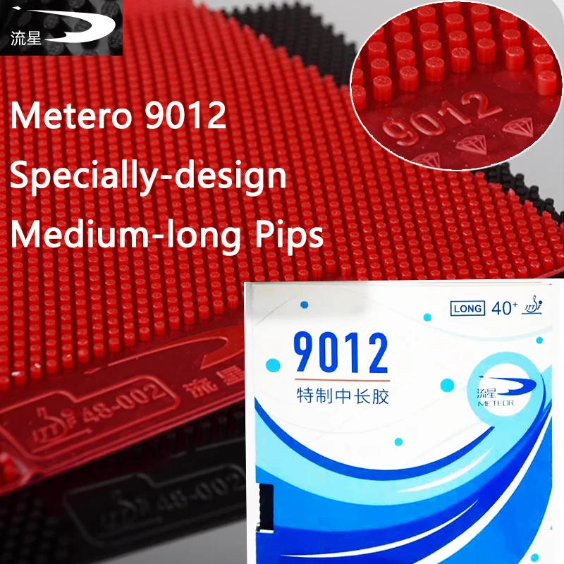

Meteor 9012 Medium-long Table Tennis Rubber Sheet Specially Design Offensive Small-pips Ping Pong Rubber OX ITTF Approved