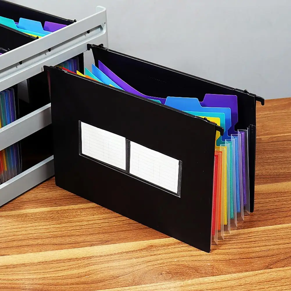 A4 Expandindo Pasta De Arquivo Pendurado, Grande Capacidade, Organizador De Arquivo, Armazenamento De Documentos, Titular, Desktop, Material De Escritório