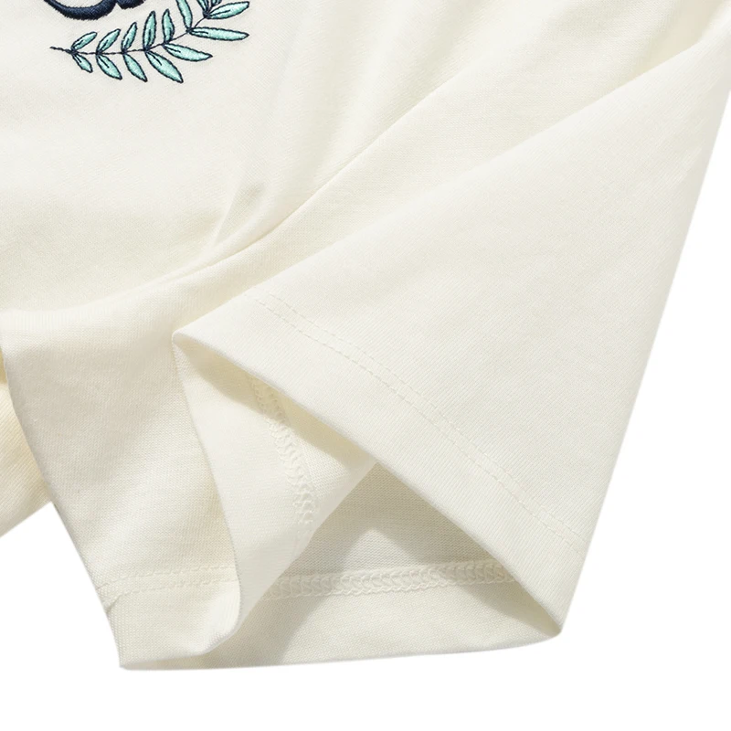 تي شيرت نسائي محبوك بأكمام قصيرة وخفيف الوزن ومريح من Skechers، تي شيرت كاجوال نصف كم قابل للتنفس ومريح L223W125-0074