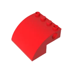 

Строительные блоки Gobricks GDS-90114 Наклон, изогнутый 4 x 4 x 2 с 4 шпильками и отверстиями для штифтов в сборе, совместимые с lego 61487