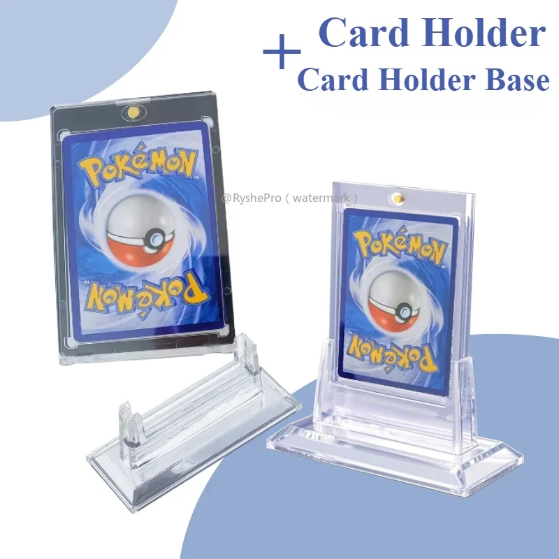 35PT Magnetic Card Holder Support Set Protectors Hard Plastic Sleeves Trading Display Case Baseball Football Sports Yugioh Cards