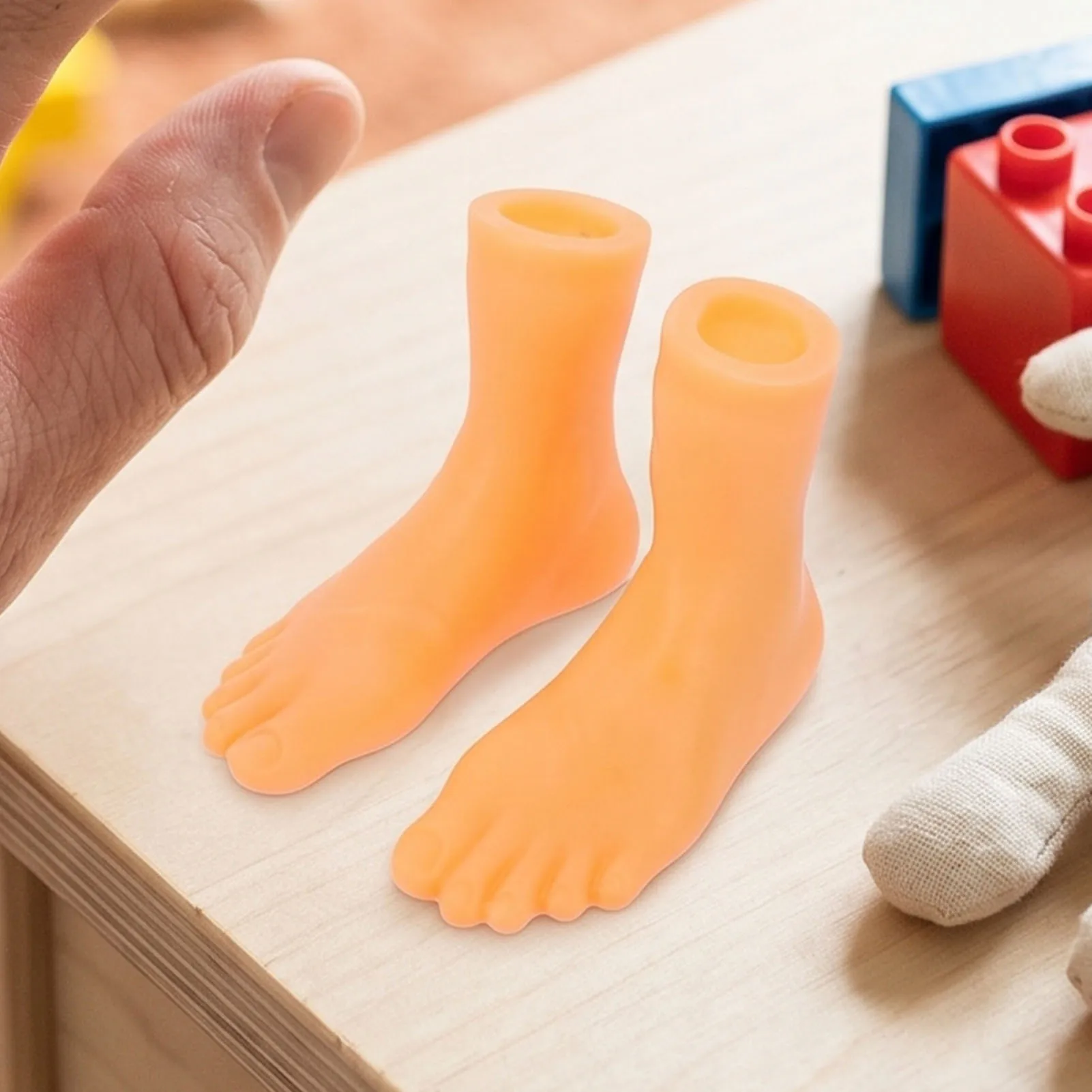 

Finger Feet Puppets Mini Tiny Wearable Left Right Feet Puppet For Kids Early Learning Left Right Feet Puppet
