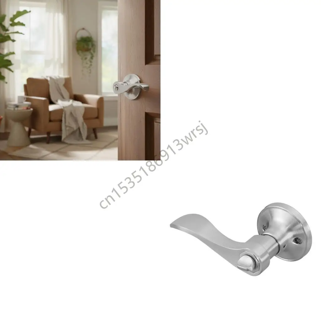 G5GB Современный металлический дверной замок с рычагом, двусторонняя установка, функция конфиденциальности, подходит для