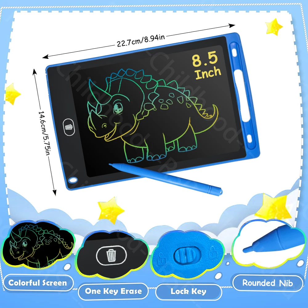 6.5/8.5/10/12 Inch LCD Schrijven Tablet Elektronische Tekentafel Doodle Schetsblok Handschrift Pad Speelgoed voor kinderen Verjaardagscadeautjes