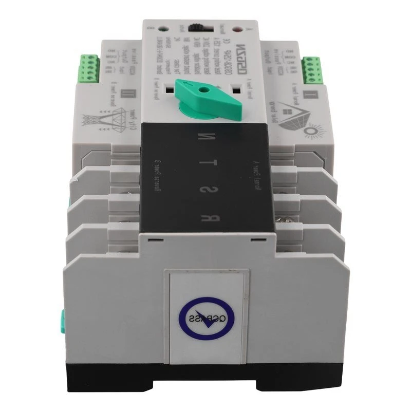 A76K ATS PV Inverter 4P Din Rail Dual Power Automatic Transfer Selector Switches Uninterrupted 125A Photovoltaic Solar