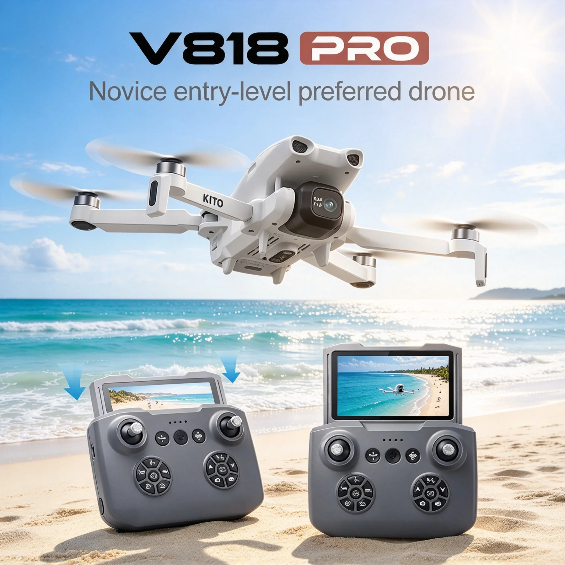 V818PRO GPS Drone 4K 6K 8K Camera Aerial Quadcopter 5G Screen Remote Smart Follow Obstacle Avoidance Pro Max Elite
