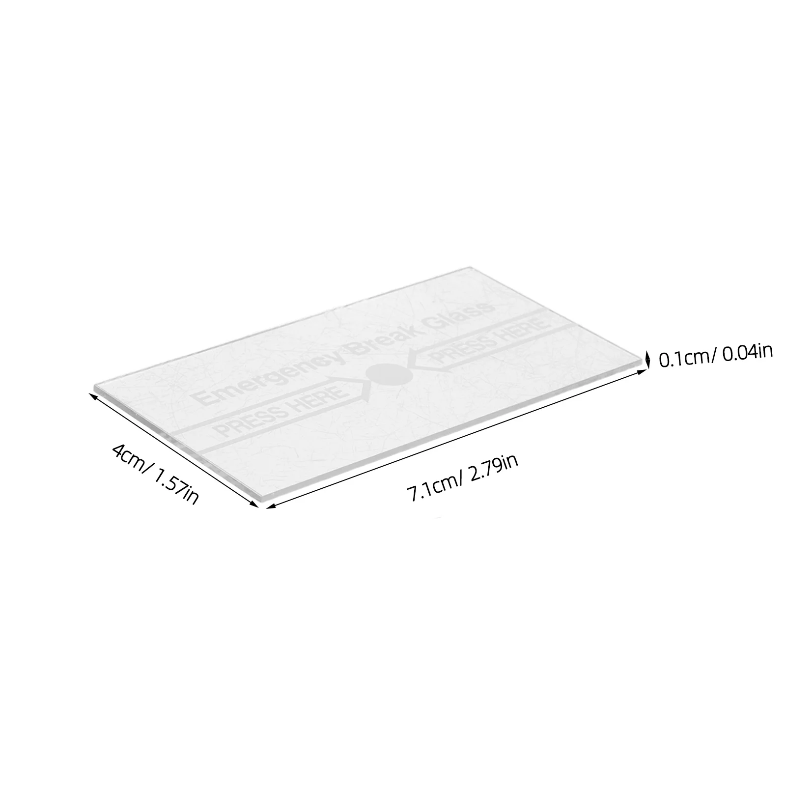 3Pcs Fire Alarm Glass Panel Replacement Emergency Break Glass Switch Cover Manual Fire Safety Alarm Panel Security Breakage