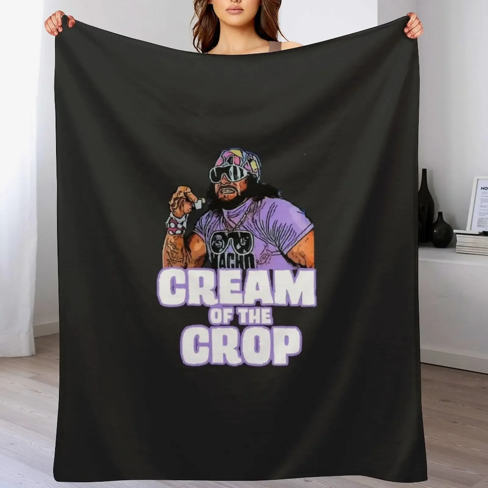 Cream of the Crop Throw Blanket Camping Softest Blankets