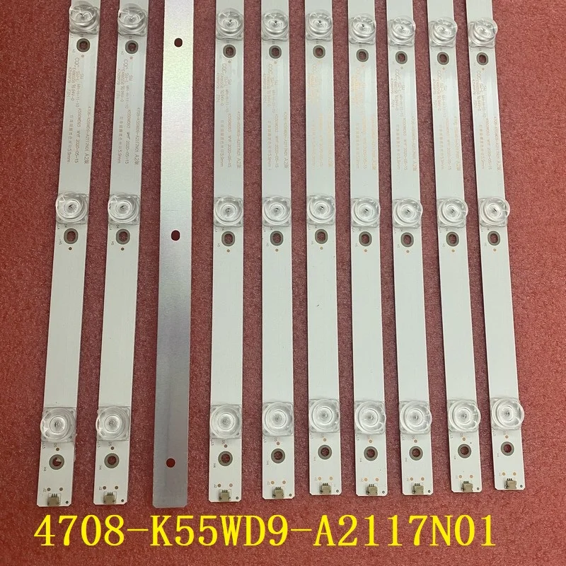 Полностью светодиодная лента подсветки для 55T1 DHL55 DH-LM55-S200 DH-LM55-S400 SM55B101 WIT550A 55F92K-C6 K550WD93 4708-K55WD9-A2117N01 A2 Полностью светодиодная лента подсветки для 55T1 DHL55 DH-LM55-S200 DH-LM55-S400 SM55B101 WIT550A 55F92K-C6 K550WD93 4708-K55WD9-A2117N01 A2