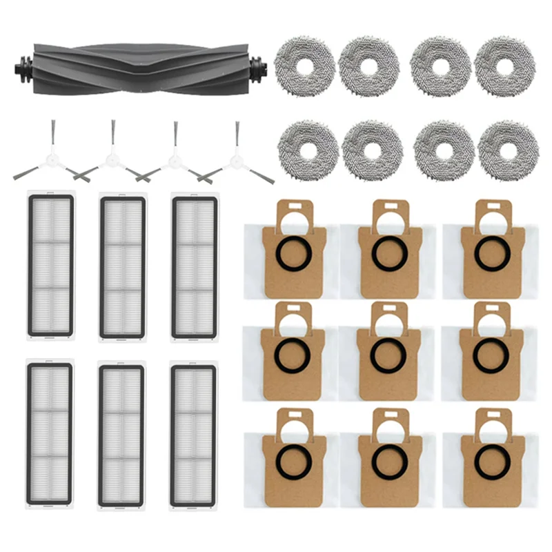 Per Bot L10S Pro L10S Ultra Robot aspirapolvere pezzi di ricambio, gomma/spazzola laterale, filtro, Mop Rag, sacchetti per la polvere