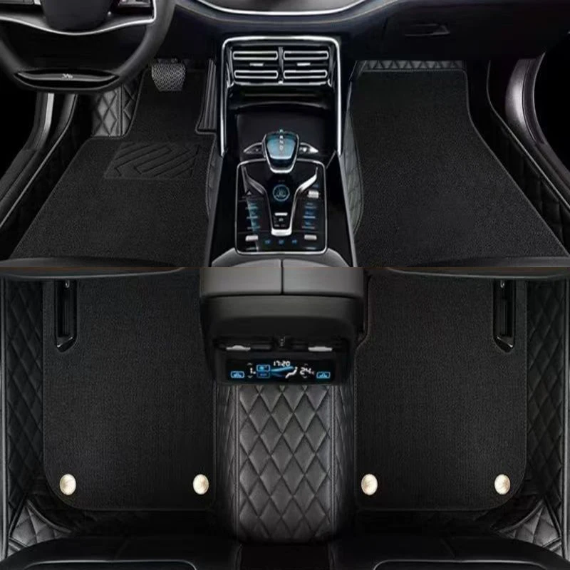 

Изготовленные на заказ двухслойные автомобильные коврики, пригодные для Mercedes Benz EQC Electric 2020 2021 2022 2023, автомобильные аксессуары, подушечки для ног, ковер