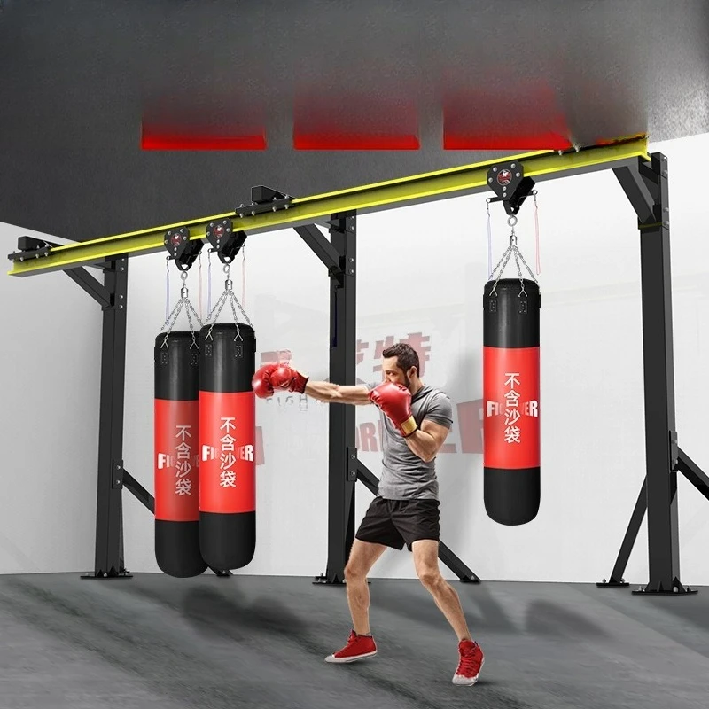 

Ceiling Suspension Track Boxing Sandbag Rack Fighting Fitness Sandbag Rack Merchant Boxing Gym