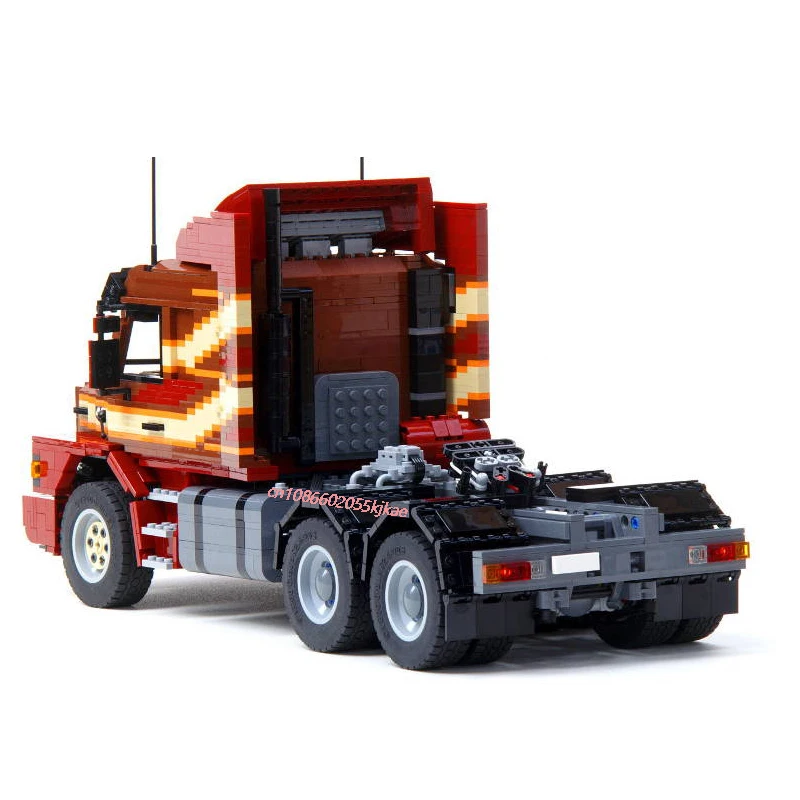 2800PCS MOC RC scanied T143M 6x4 Engineering Container Tractor Truck Tower Head model creative ideas Toy Gift technology Blocks